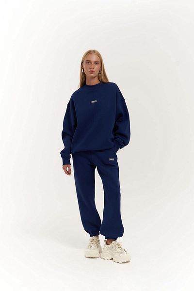 MAİ COLLECTİON Σετ αθλητικής φόρμας Romana Crew Neck Navy Blue