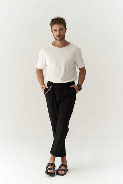 MAİ COLLECTİON Schwarze Herrenhose von Myles