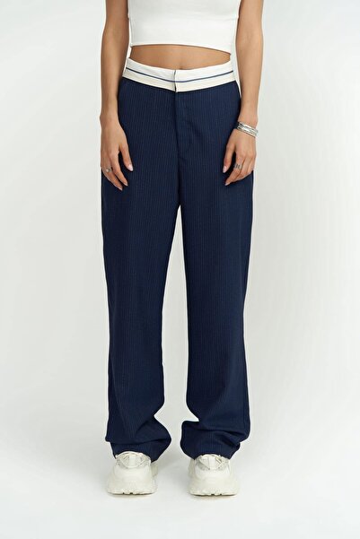 MAI STUDIOS CO. Zelmira fordított öves indigó nadrág