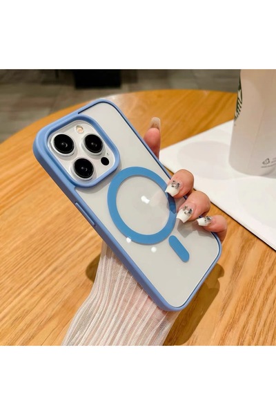PSGT Apple ( Iphone 11 ) Uyumlu Kılıf Magsafe Wireless Şarj Tam Koruma Renkli Sert Silikon Kapak
