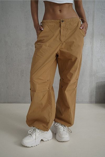 MAİ COLLECTİON Simone Camel Cargo Pants