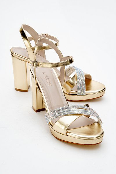 Ataköy Ayakkabı WOMEN'S STONE PLATFORM HEEL SHOES