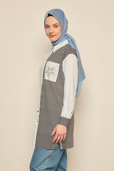 Setrms Star Stone Pocket Striped Tunic