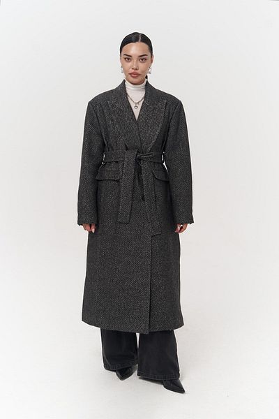 MAİ COLLECTİON Naarden Anthracite Long Coat