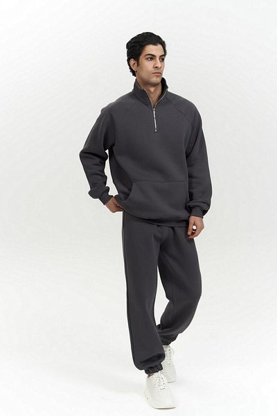 MAİ COLLECTİON Ανδρική φόρμα Anthracite με φερμουάρ Stephen