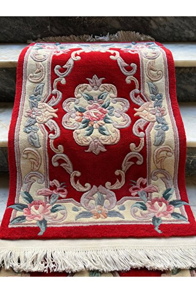 RD RAMAZAN DAĞ EL HALI SANATI El Dokuma Kabartmalı Çin Halısı Ebat 100x60