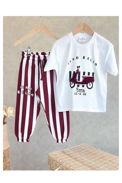 My Kids Wear Colorful Patterned Children's Bottom and Top Set