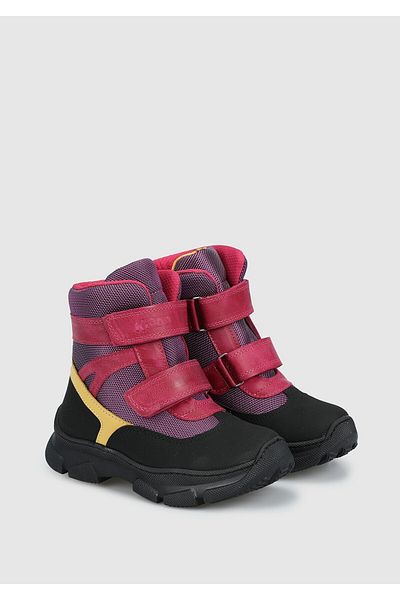 Kiddo Girl's Fuchsia Leather Boots