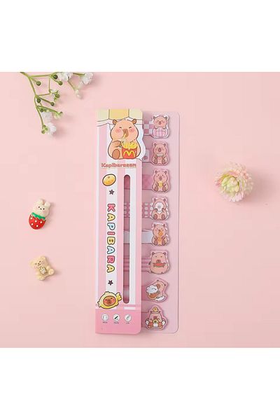 synshop Capybara Kapibara Postit Adhesive Note Paper Bookmark 160 Sheets