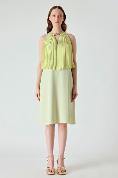 FEVER Pliseli dökümlü elbise