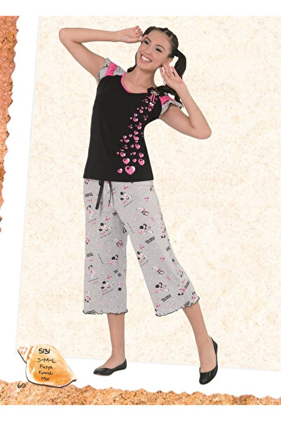 kapsulavm Berrak Capri Pajama Set 5131