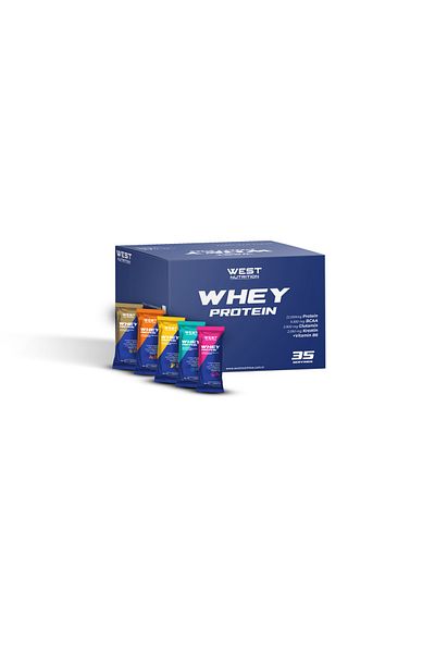 West Nutrition Whey Protein Powder 35 Sachets 1050Gr 5 Mixed Flavors