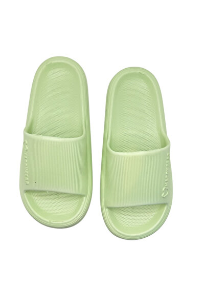 TECOS Women's beach or pool slippers, Tecos, size 40-41, ultra light, green, 25.5 centimeters