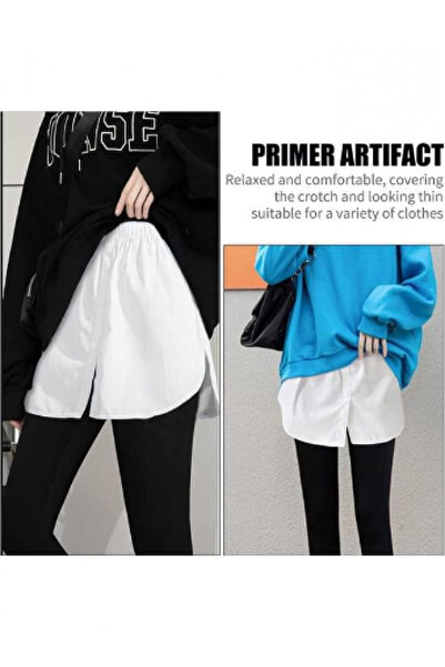 Modamorfo Πουκάμισο Savior με ελαστικό κουμπί με φούστα - Λευκό