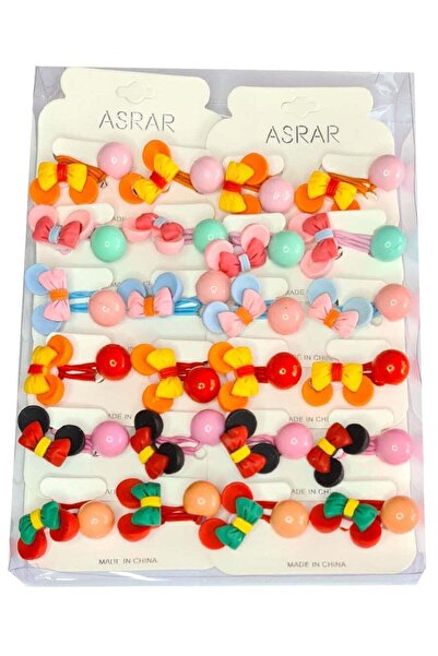 Secrets Soft Elastic Hair Ties Set for Girls, 24 Pieces, Multicolor