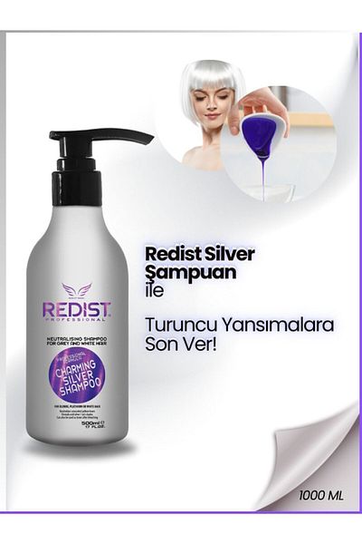 Redist Silver Shampoo for White and Gray Hair - with Reflection, 500 ml