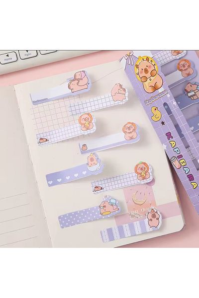 synshop Capybara Kapibara Postit Adhesive Note Paper Bookmark 160 Sheets