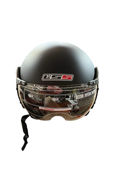 CTVR Ls5 Açık Çenesiz Kask Yazlık Mat Siyah