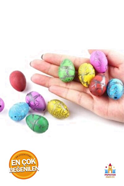 PapatyamPartiEvi Suda Çatlayan Dinazor Yumurtaları: 3 Adet Oyuncak Seti