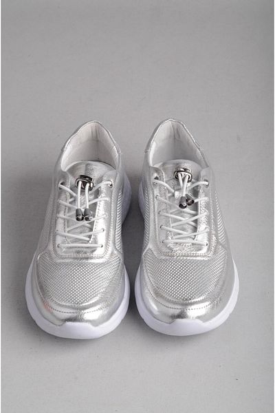 SEÇ KUNDURA Seç N111 Genuine Leather Women's Sports Shoes Silver
