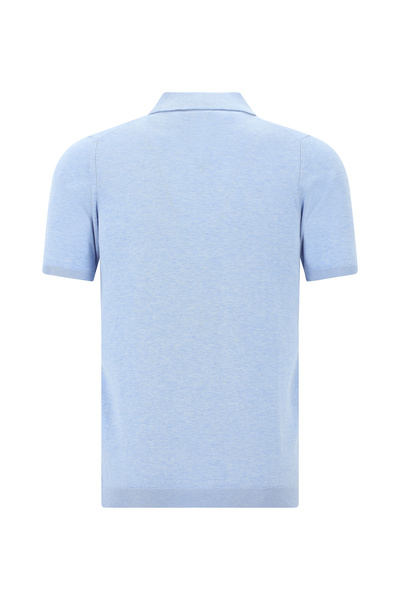 Kiğılı Tricou slim din bumbac cu gât polo