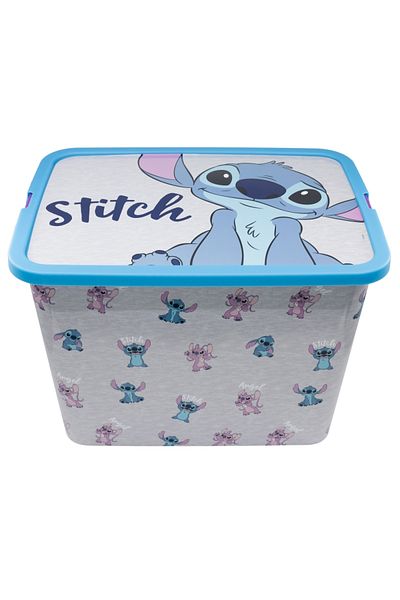 Stitch Plastic storage box with lid, 23 L, multicolor, 40x27x29 cm, Stitch