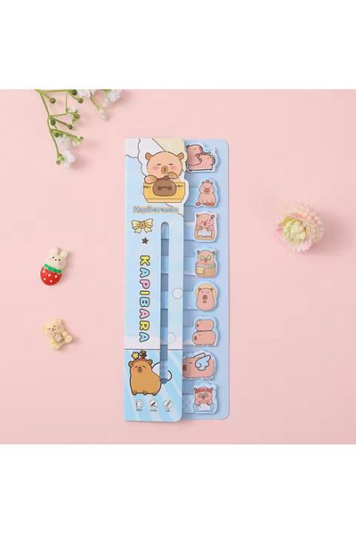 synshop Capybara Kapibara Postit Adhesive Note Paper Bookmark 160 Sheets