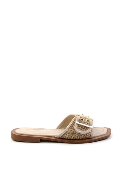 Bambi Beige Women's Slippers K 04826053428