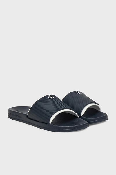 Calvin Klein Logo Slippers Ym0Ym01234Dw4 Men's Slippers Ym0Ym01234 Dw4