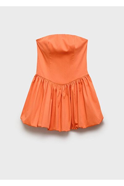 MANGO Woman Balon görünümlü kısa elbise