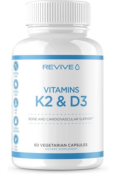 Revive MD | K2 + D3 | Promotes Bone and Cardiovascular Health in Both Men and Women | Supports Healt