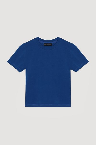 Quzu Tricou de bază cu gât roșu Sax
