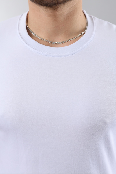 STOCX Oversize Wide Fit Crew Neck Basic Solid Short Sleeve T-Shirt