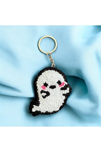 YümanınYumağı Hand Made Knitted Ghost Keychain