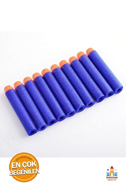 PapatyamPartiEvi Yüksek Kaliteli Mavi Sünger Yedek Mermiler - 20'li Paket