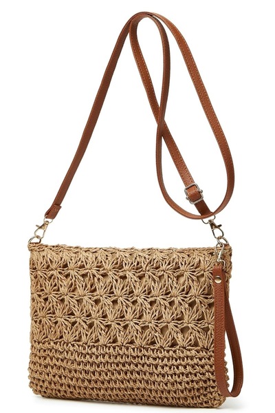 WOMANBAG El Yapımı Hasır Günlük Omuz Çantası (30X20CM)