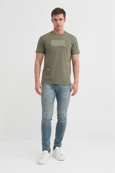 Cazador Βαμβακερό μπλουζάκι με λαιμόκοψη Slim Fit
