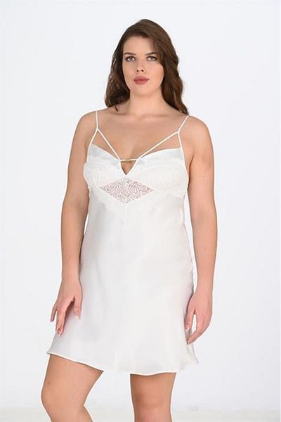 PRIMODA قميص نوم إكرو مقاس كبير 2100