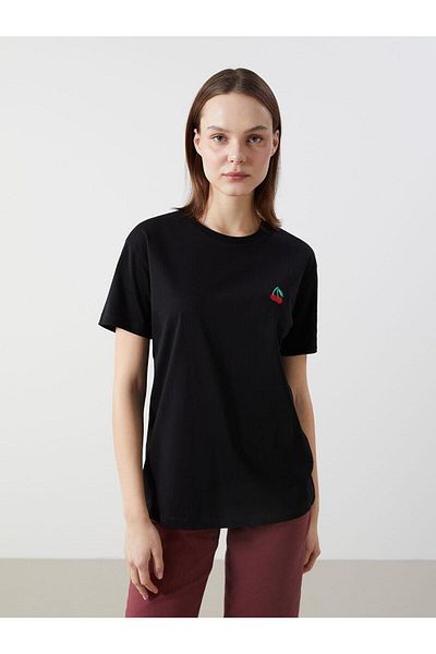 LC Waikiki Tricou pentru femei XSIDE cu decolteu rotund brodat (S5)