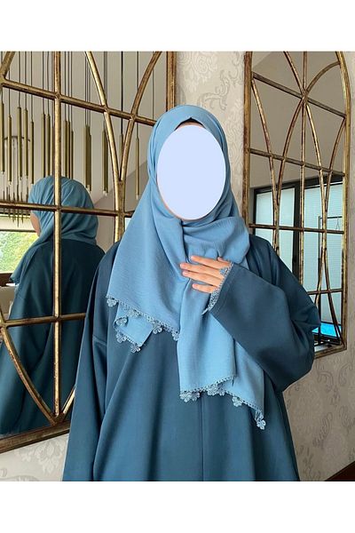 Nimet Abla Butik Hand Embroidered Prayer Robe Suit