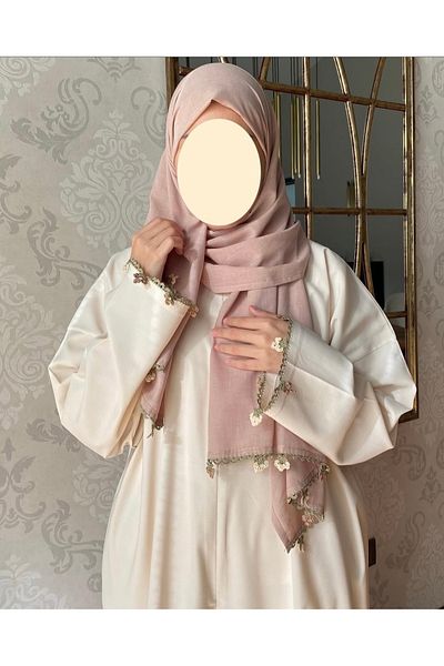 Nimet Abla Butik Hand Embroidered Prayer Robe Suit