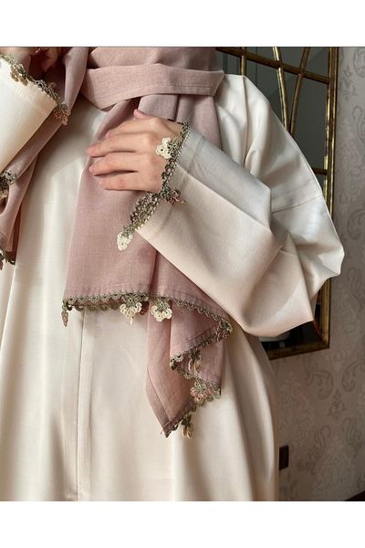 Nimet Abla Butik Hand Embroidered Prayer Robe Suit