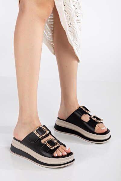 Ramer Double Banded Buckle Women's Slippers