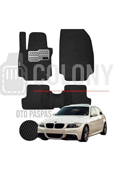 COLONY Bmw 3 Serisi E90 Hücreli Premium Eva Paspas Seti Tam Set Paspas Takımı...