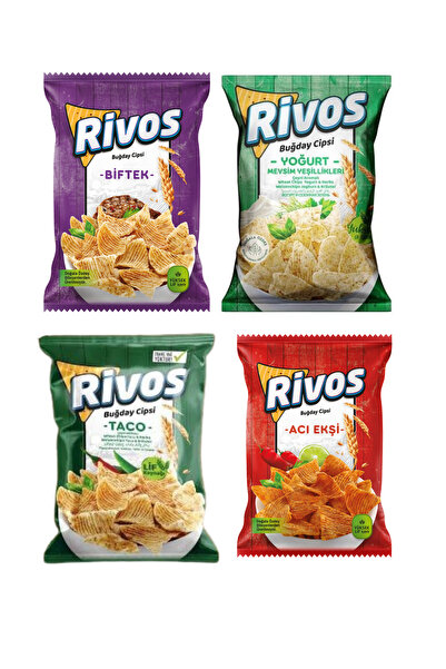 Rivos Buğday cipsi karma paket 4 paket