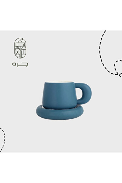 Jarrah كوب سيراميك مع قاعدة - 280 مل - CERAMIC CUP باللون السكري من جرة