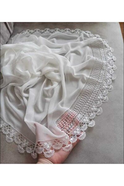 NUMİSTORE İğne oyası beyaz renk Arnavut oyması modeli namaz örtüsü