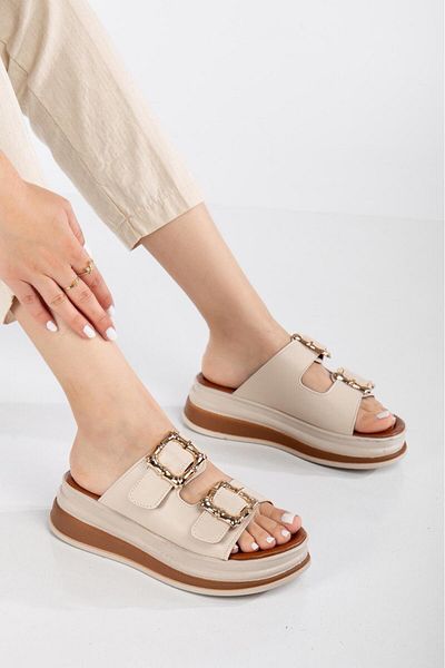 Ramer Double Banded Buckle Slippers
