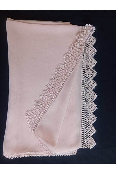 NUMİSTORE İğne oyası pudra renk tül oyası modeli namaz örtüsü