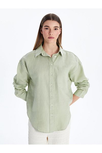 LC Waikiki Xside Oversize Linen Women's Shirt (S5)